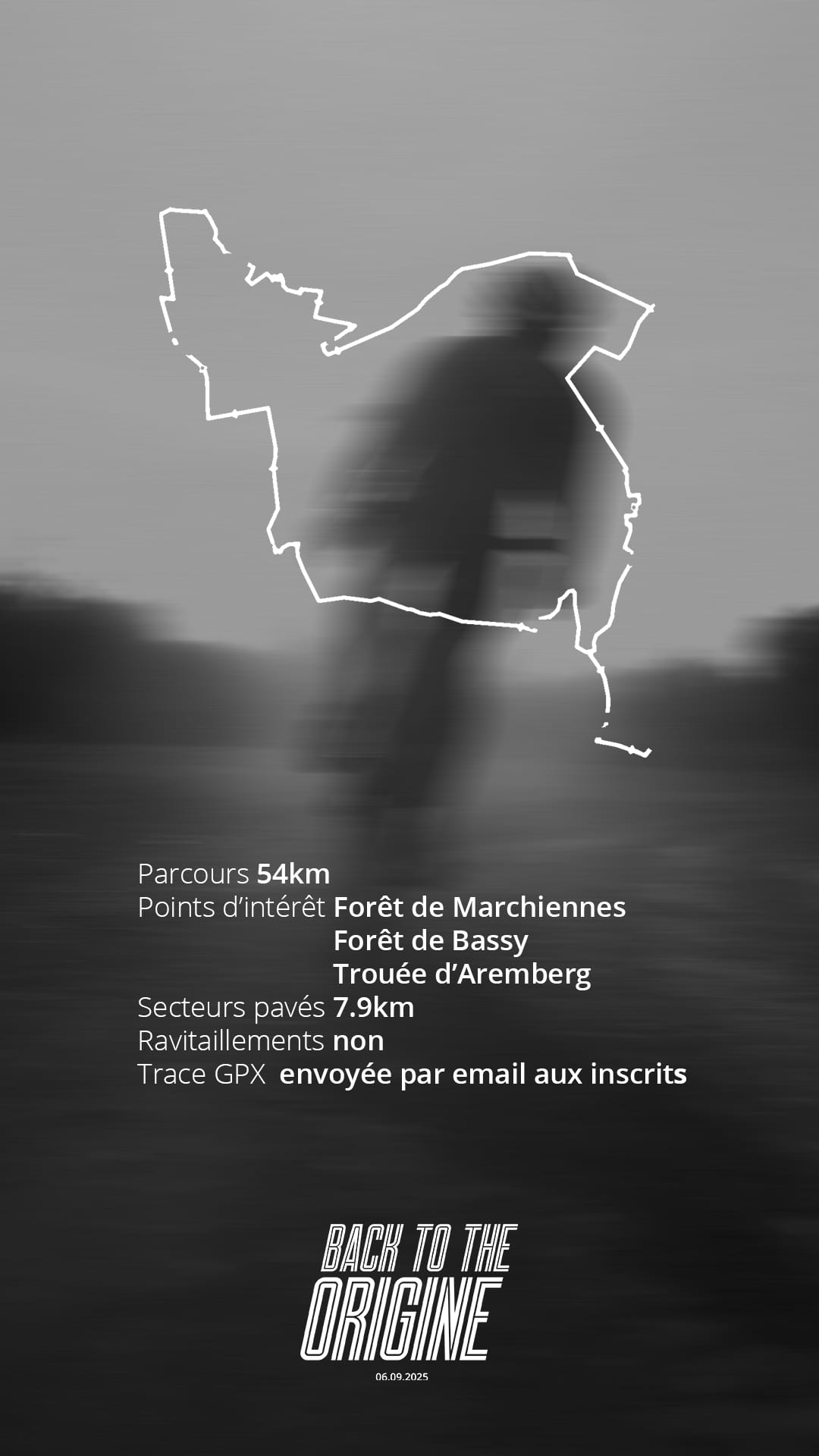 Back To The Origine, map du petit parcours