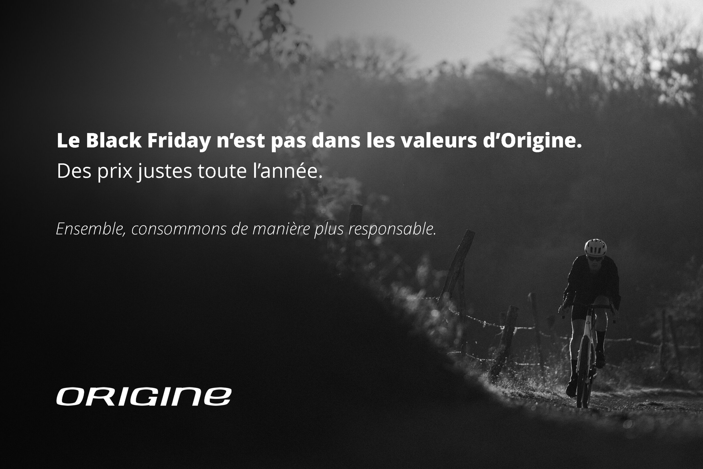 Pas de black Friday chez Origine