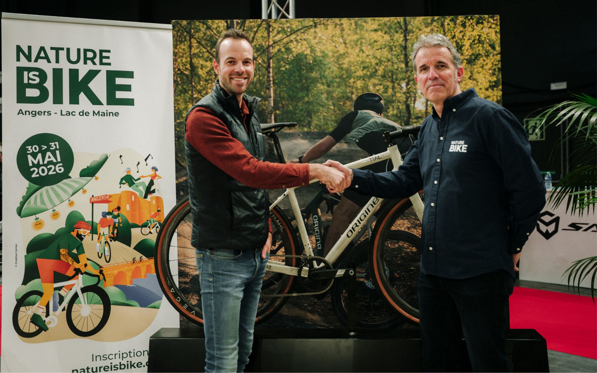Signature partenariat Origine et Nature is Bike