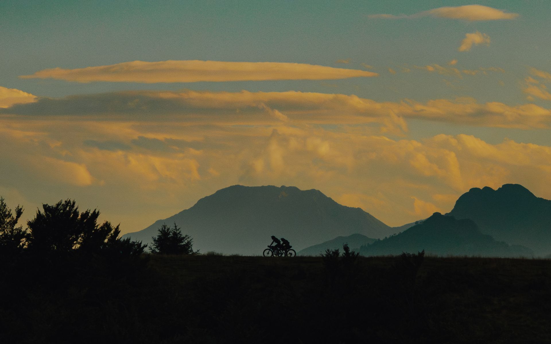 Couché de soleil sur la Graalps