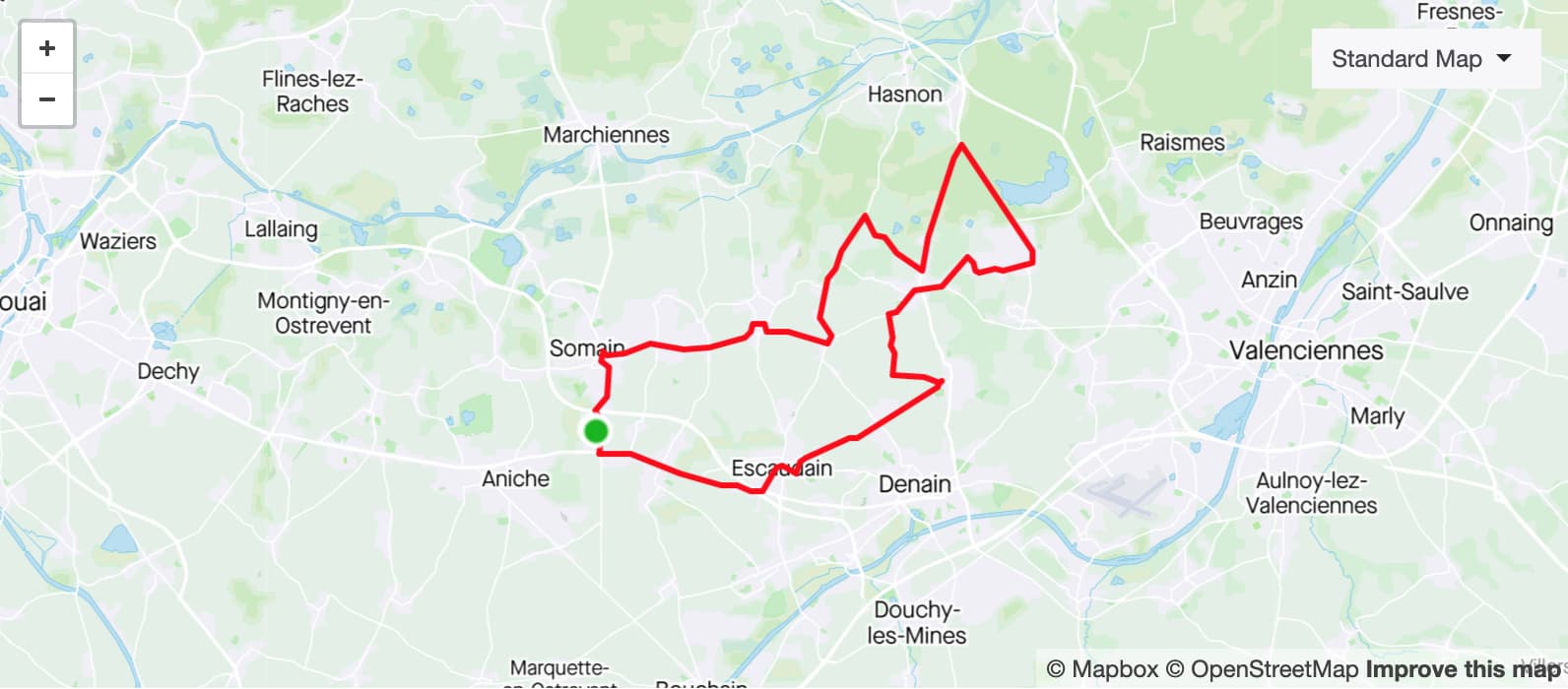 itinéraire pavés origine