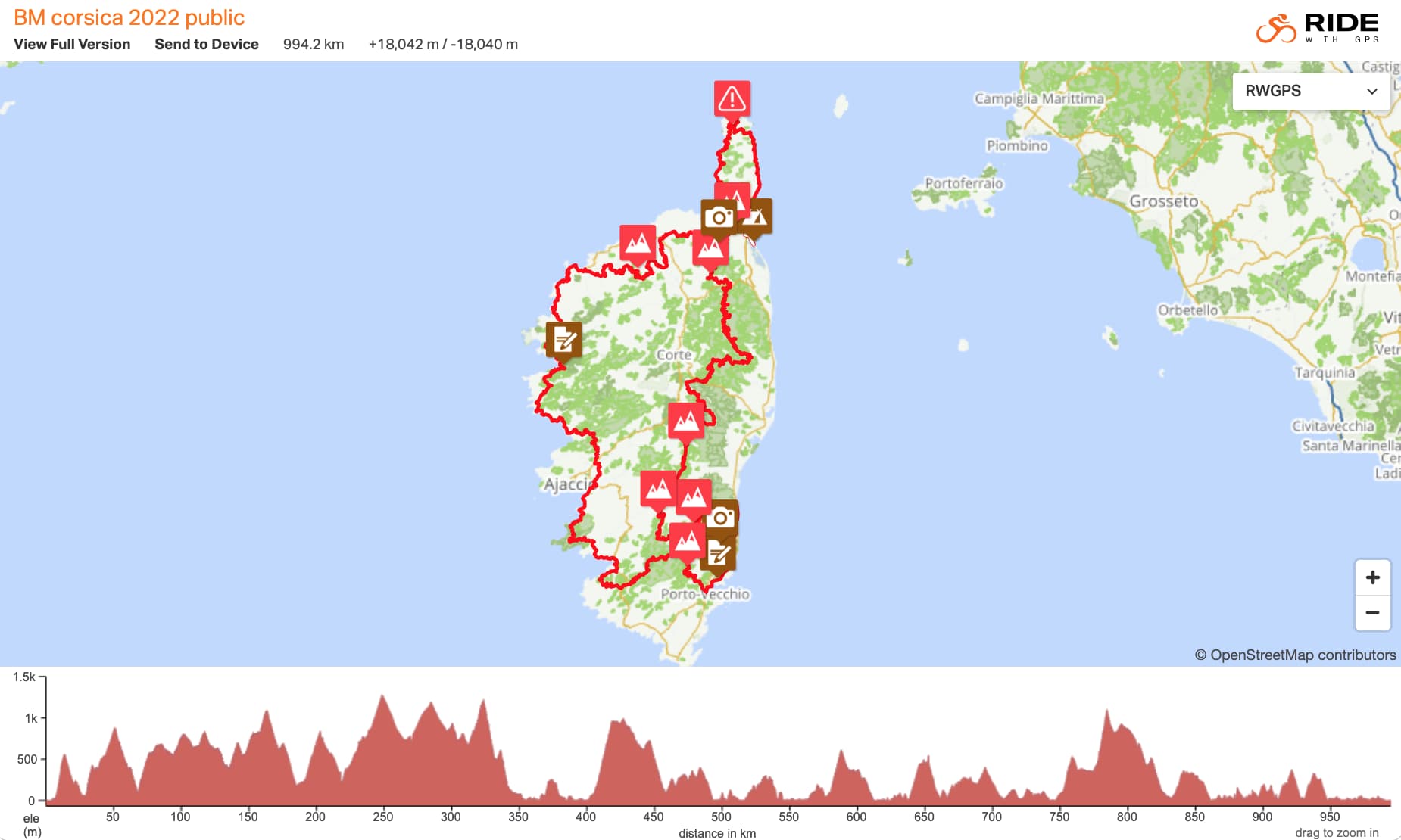 itinéraire bikingman corsica